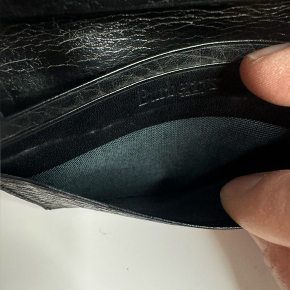 ☘️#176 Burberrys Vintage Black Leather Bifold ID Card Holder Wallet - Picture 8 of 14